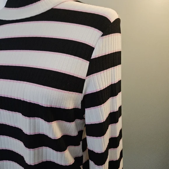 Juicy Couture Striped Black and White Women's Top Size XL New With Tags - Picture 9 of 14